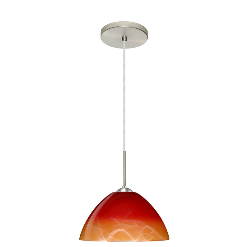 Besa 1JT-4201SL-SN Tessa One Light Pendant Satin Nickel