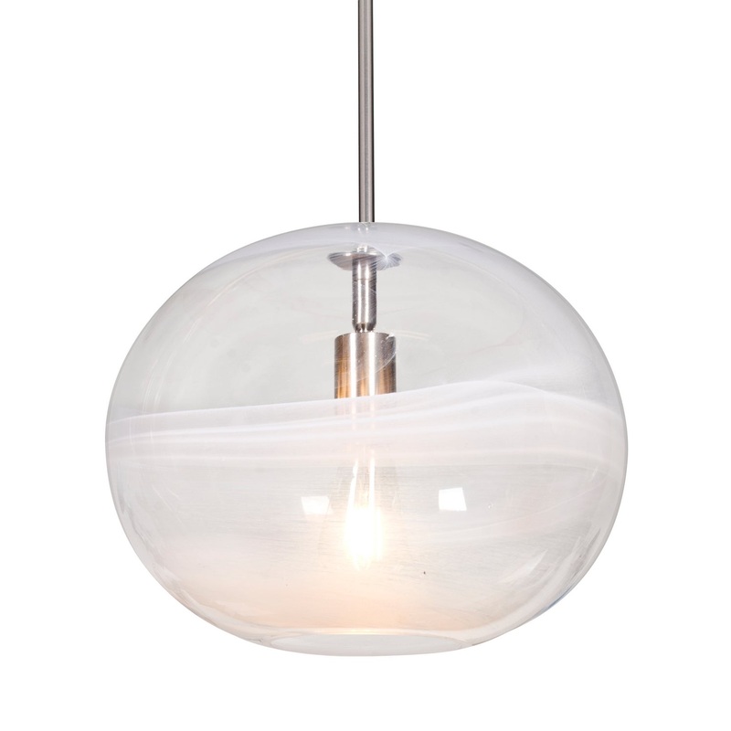 Besa 1TT-GENOCL-EDIL-SN Geno LED Pendant Satin Nickel