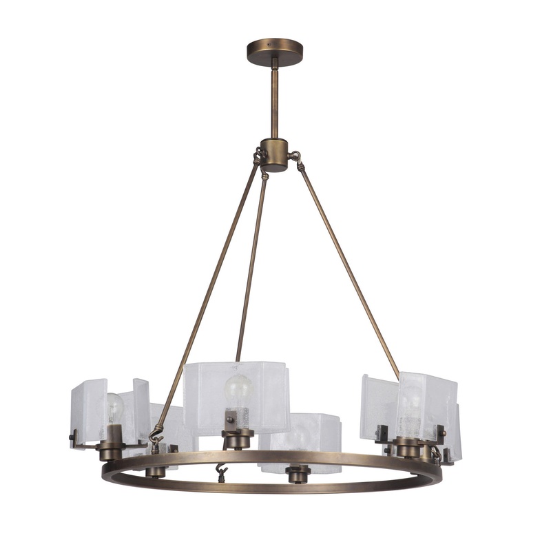 Craftmade 47626-PAB Trouvaille Six Light Chandelier Patina Aged Brass (Discontinued)