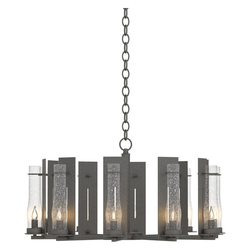 New Town 10-Arm Chandelier Natural Iron