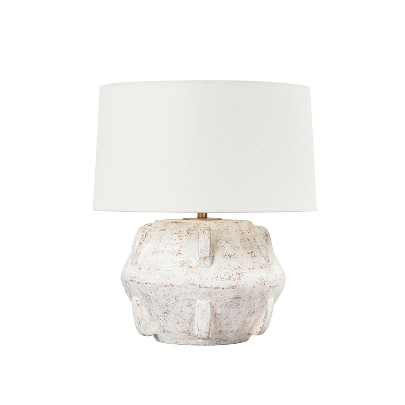 One Light Table Lamp from the Vanda Collection in Patina Brass Finish by Troy Lighting
