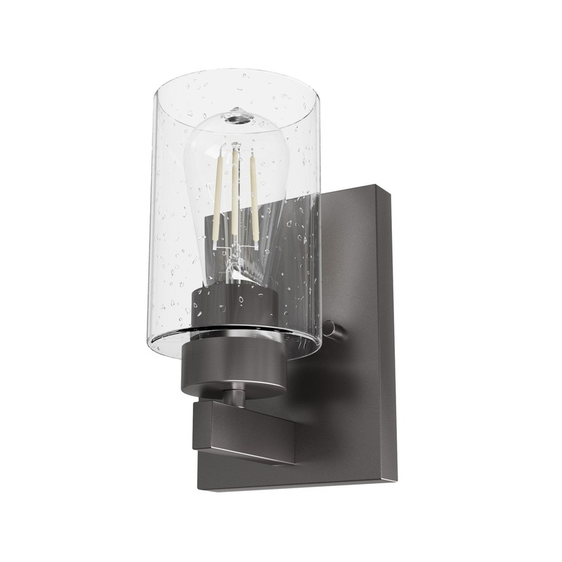 One Light Wall Sconce from the Hartland Collection in Noble Bronze Finish by Hunter
