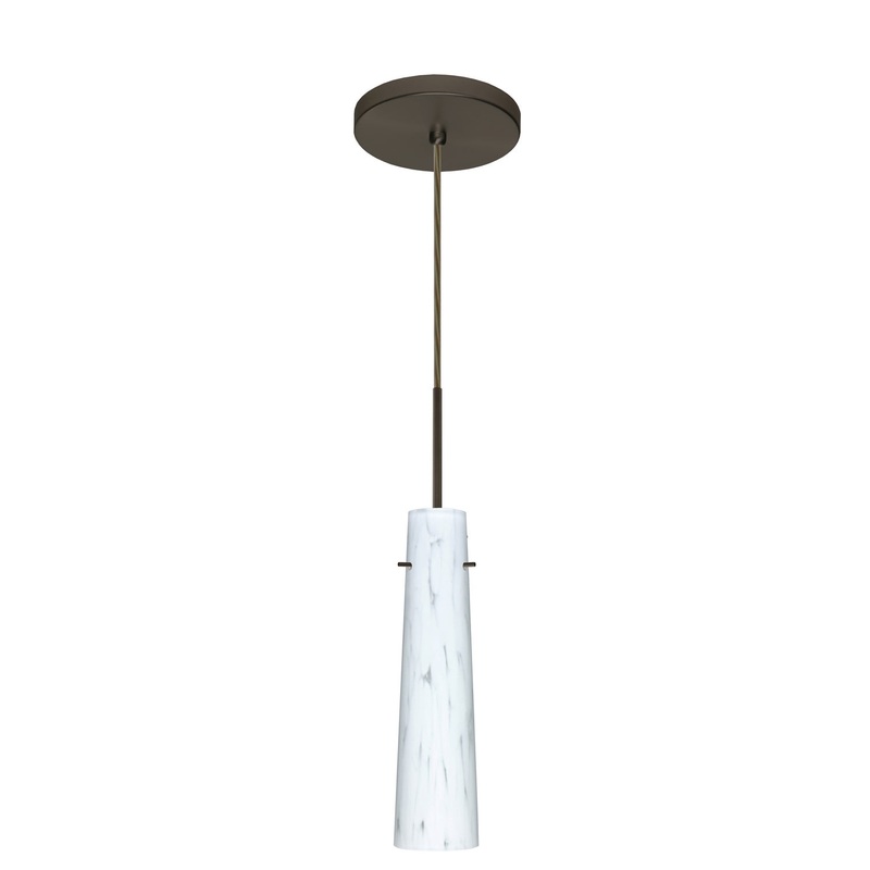 Besa 1BT-567419-HAL-BR Camino One Light Pendant Bronze