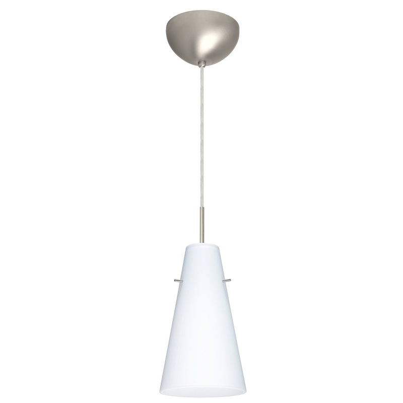 Besa 1JC-412407-LED-SN Cierro One Light Pendant Satin Nickel