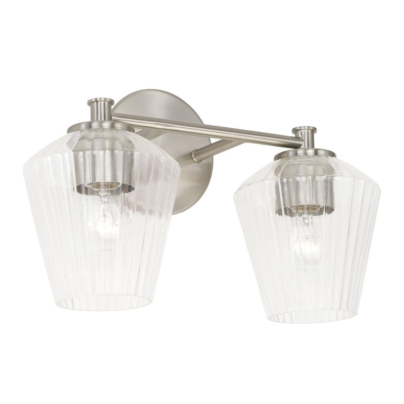 Capital Lighting 141421BN-507 Beau 2 Light Vanity Brushed Nickel
