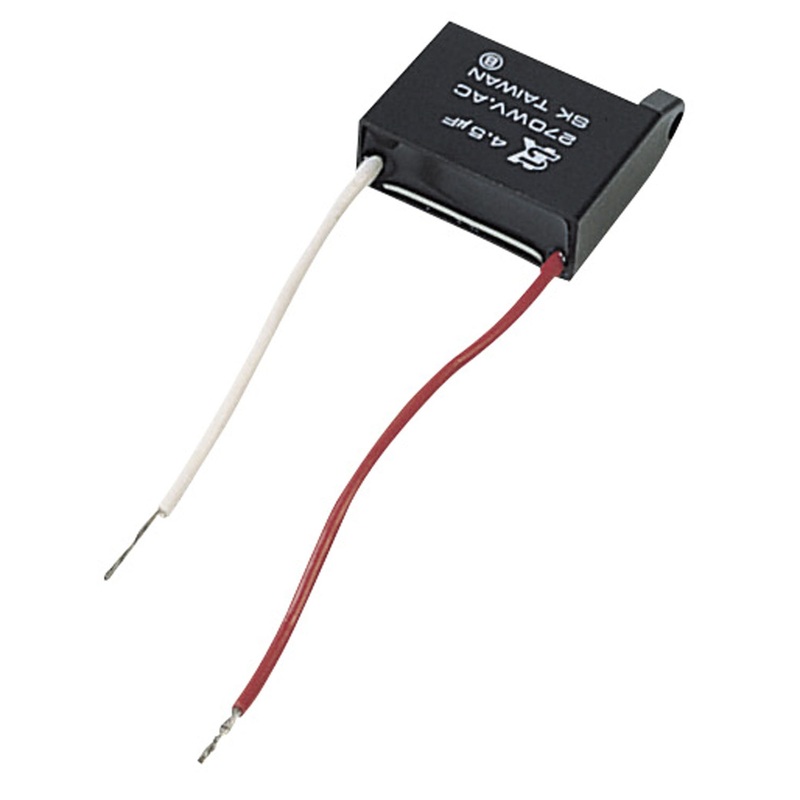 Craftmade 45UF Parts – Capacitor Single Capacitor Black