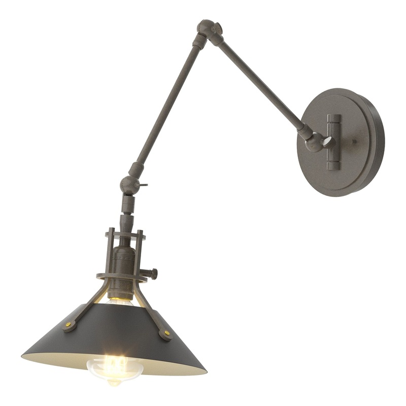 Henry Sconce Dark Smoke Black