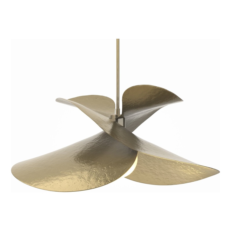 Hibiscus Large Pendant Modern Brass