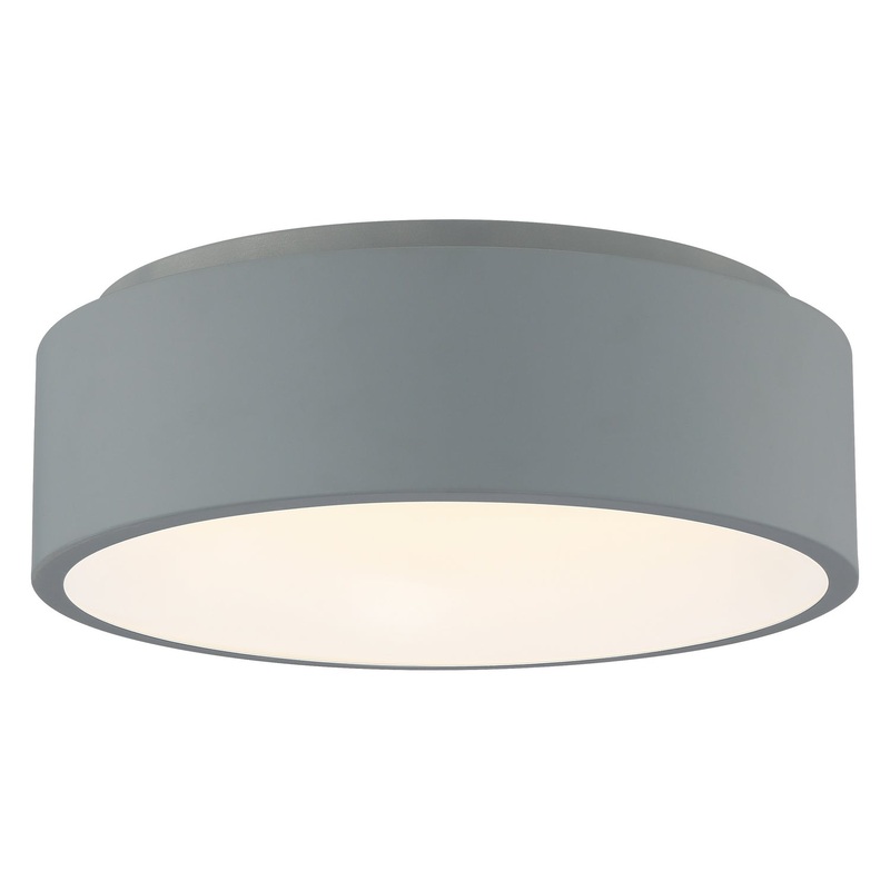 LED Flush Mount from the Radiant Collection in Gray Finish by Access