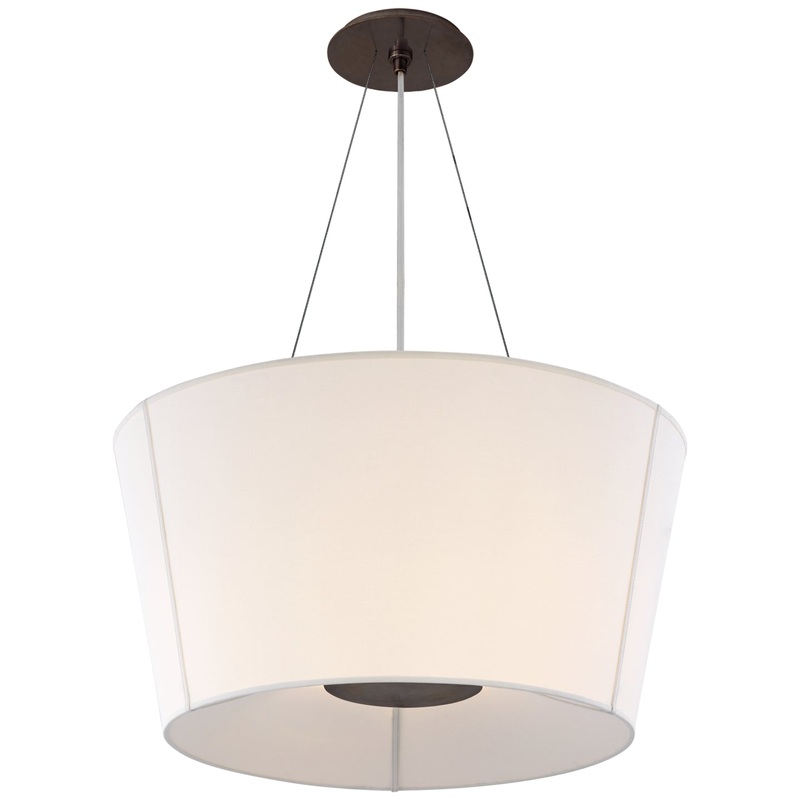 Two Light Lantern from the Hoop Collection in Bronze Finish by Visual Comfort Signature