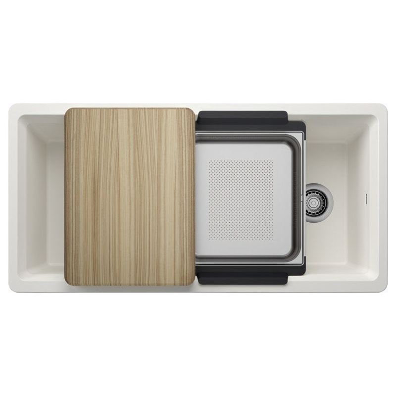 Workstation Inteos 39 Inch White Silgranit