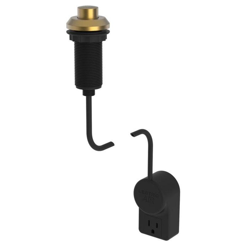 Air Activation Switch Jeter Disposer with Power Adapter Satin Bronze PVD Brass