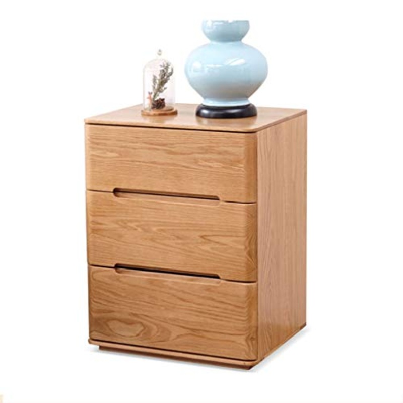 Arredamento Com e cassettiere Comodino Mobile da toeletta Mobili for Soggiorno Mobile Contenitore classificato Doppio cassetto (Color : Wood Color, Size : 45 * 36 * 58cm)