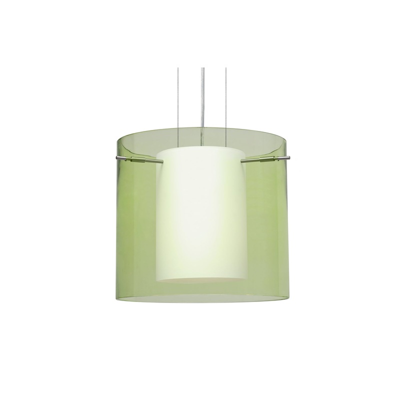 Besa 1KG-L18407-SN Pahu One Light Pendant Satin Nickel