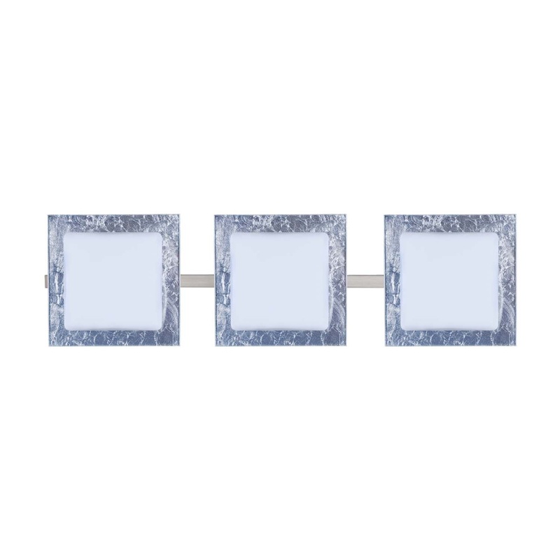 Besa 3WS-7735SF-SN Alex Three Light Wall Sconce Satin Nickel