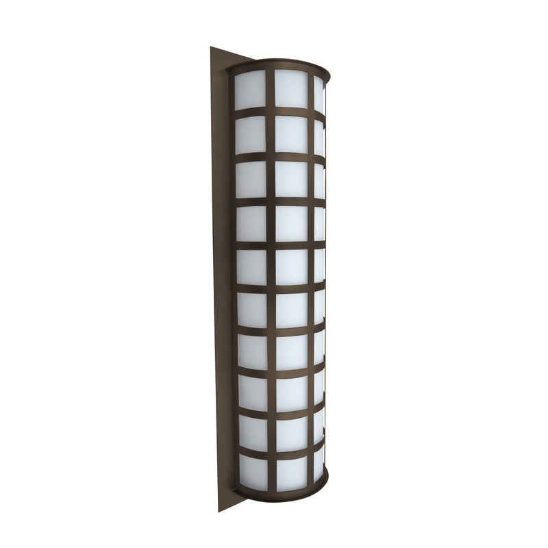 Besa SCALA28-WA-BR Scala Three Light Outdoor Wall Sconce Bronze