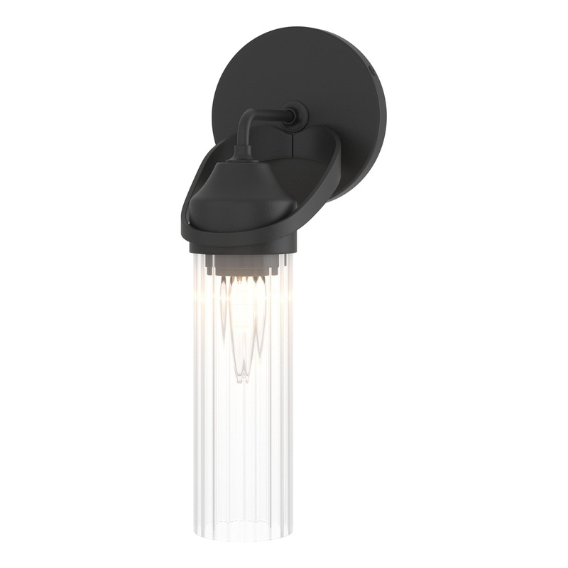 Bow 1-Light Bath Sconce Black