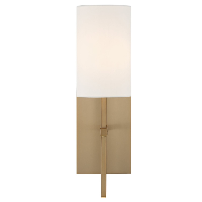 Crystorama VER-241-AG Veronica One Light Wall Sconce Aged Brass