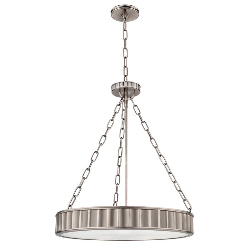 Five Light Pendant from the Middlebury Collection in Historic Nickel Finish by Hudson Valley