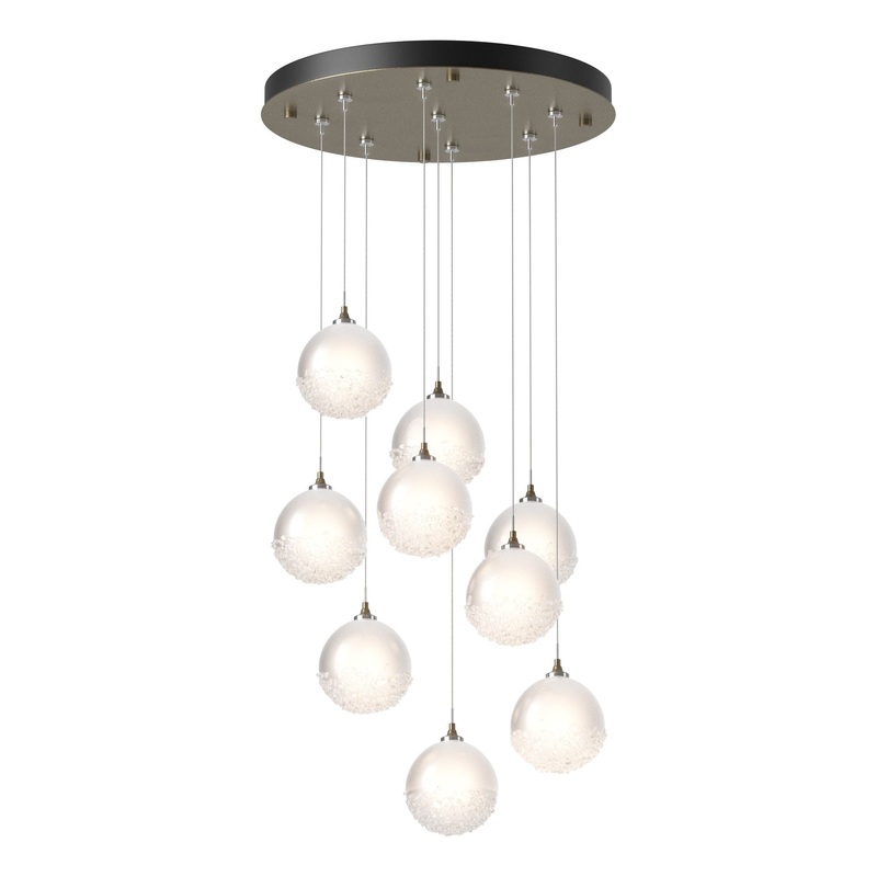 Fritz Globe 9-Light Pendant Soft Gold