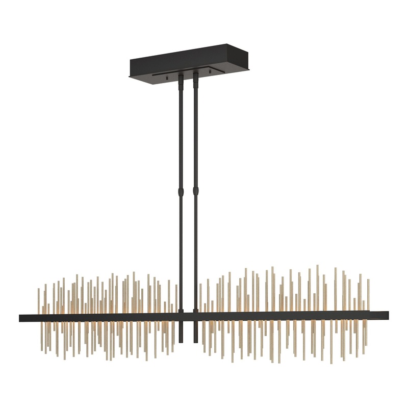 Gossamer Large LED Pendant Black Soft Gold