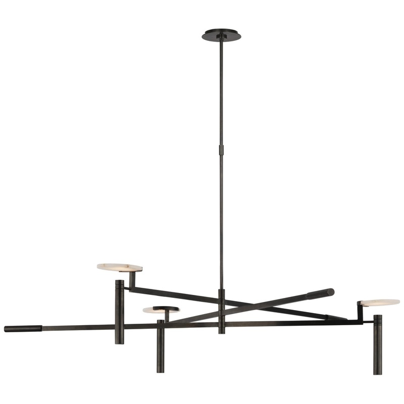LED Chandelier from the Melange Collection in Bronze Finish by Visual Comfort Signature