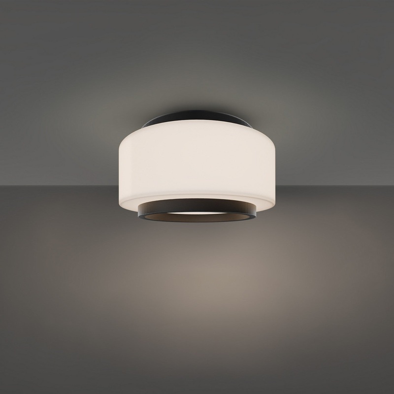 LED Flush Mount from the Preston Collection in Black Finish by Modern Forms