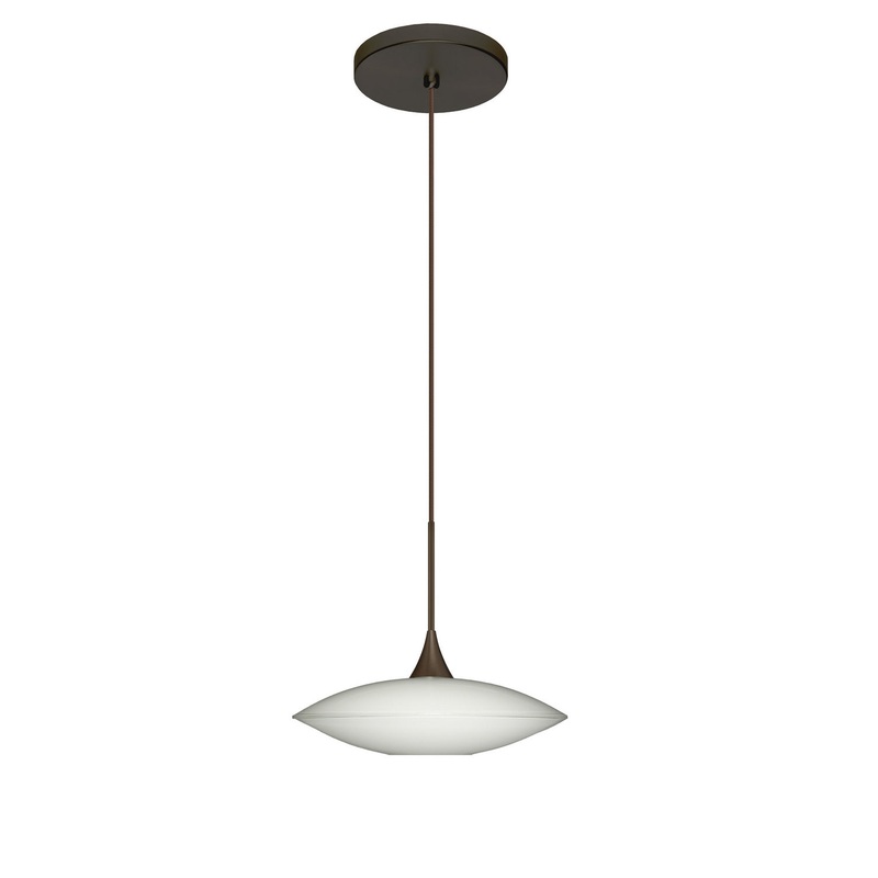 Besa 1XT-629406-BR Spazio One Light Pendant Bronze