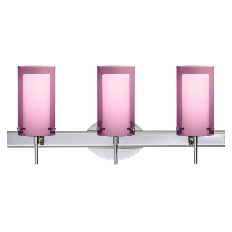 Besa 3SW-A44007-CR Pahu Three Light Wall Sconce Chrome (Discontinued)