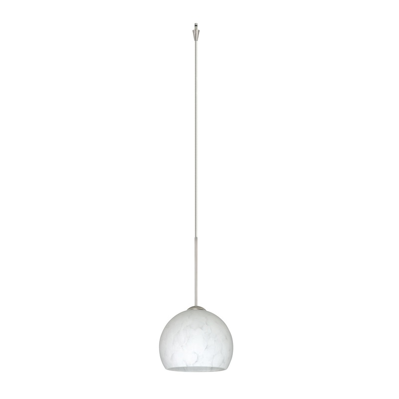 Besa XP-565819-SN Palla One Light Pendant Satin Nickel