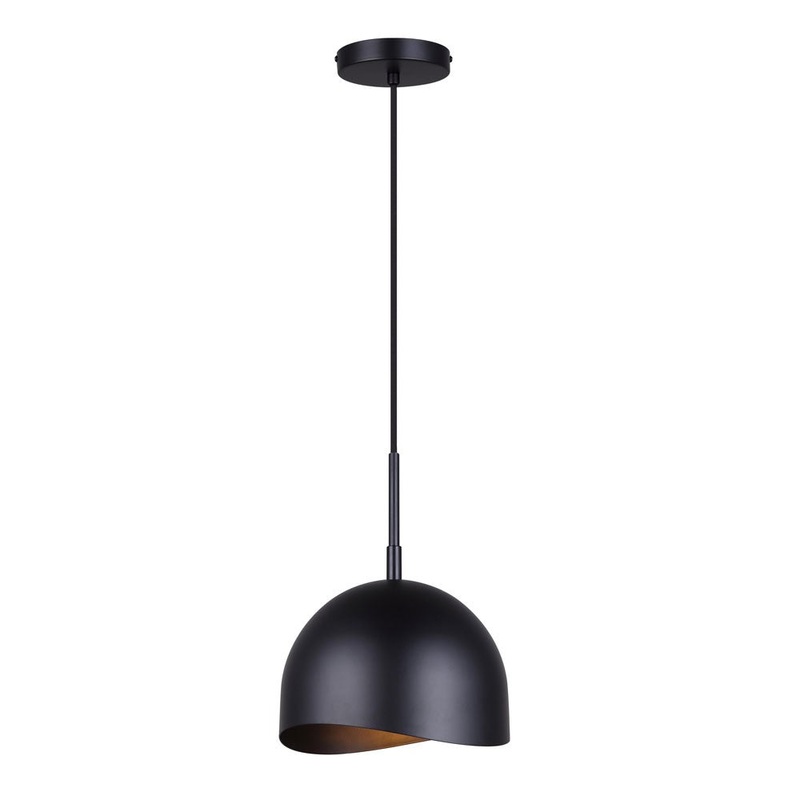 Canarm IPL1122A01BK Henlee One Light Pendant Matte Black