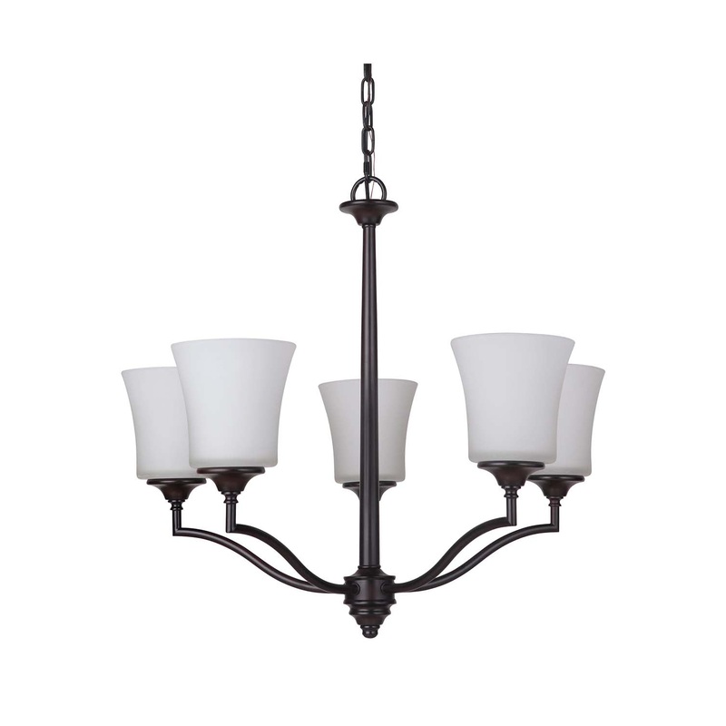 Craftmade 41725-OB Helena Five Light Chandelier Oiled Bronze (Discontinued)