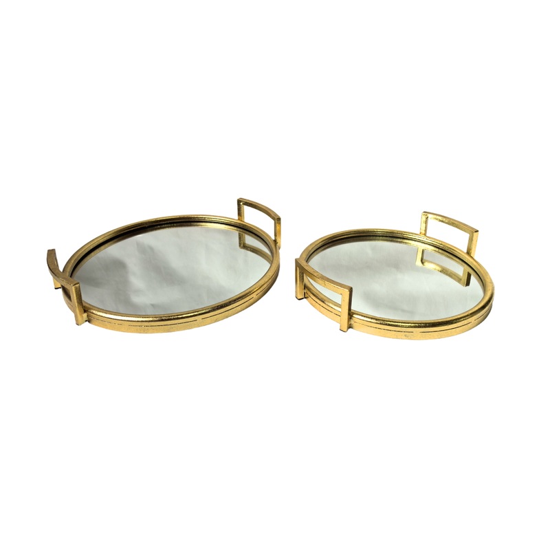 Eliza Round Tray – Large – Gold