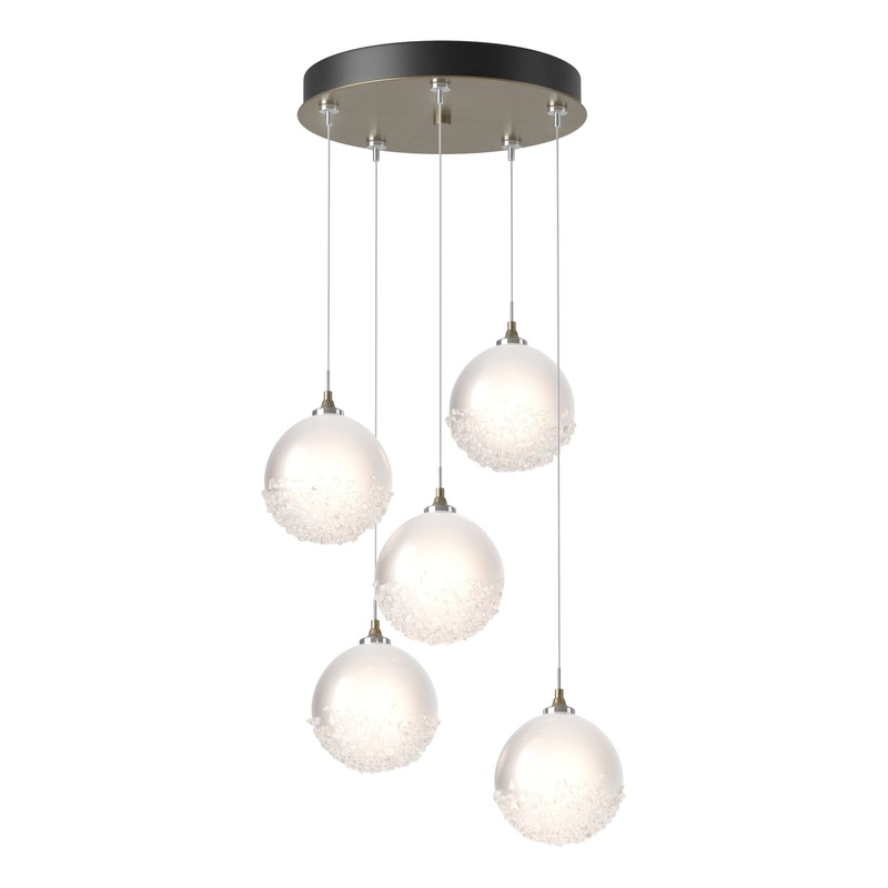 Fritz Globe 5-Light Pendant Soft Gold