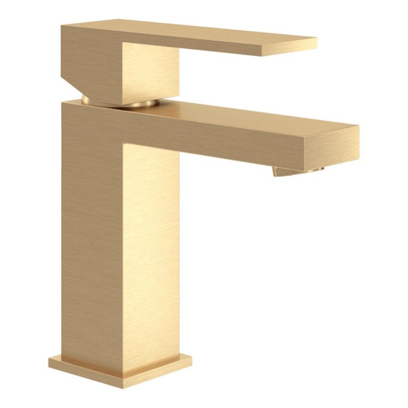 Lavatory Faucet Duro 1 Lever ADA WaterSense Brushed Bronze 1.0 Gallons per Minute Less Drain 1 Hole