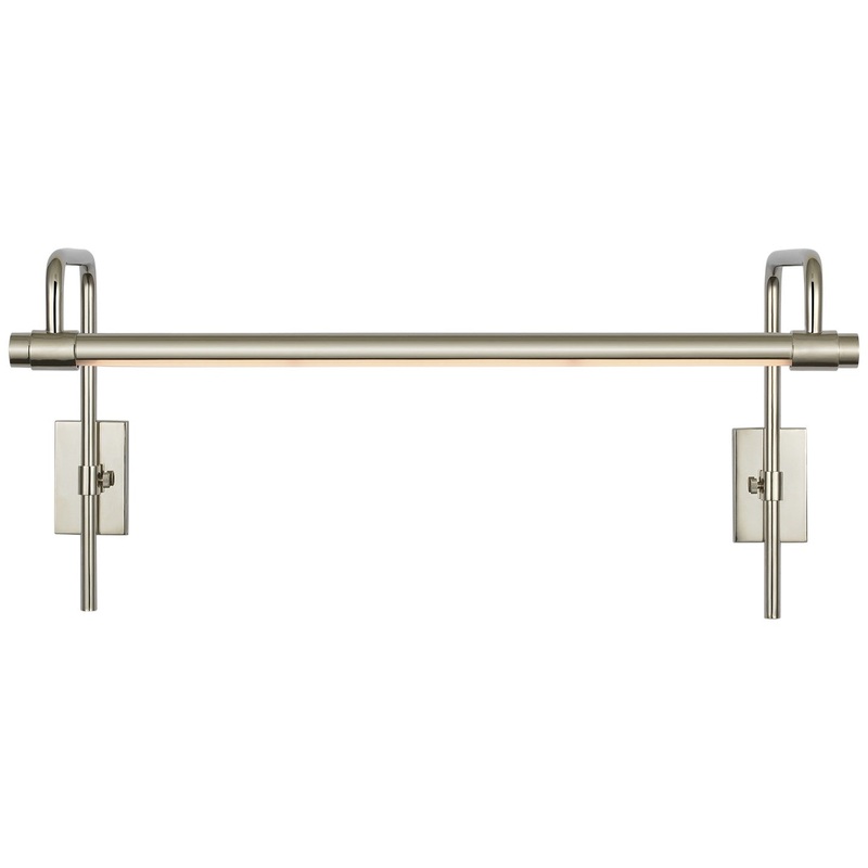 LED Picture Light from the Kidd Collection in Polished Nickel Finish by Visual Comfort Signature