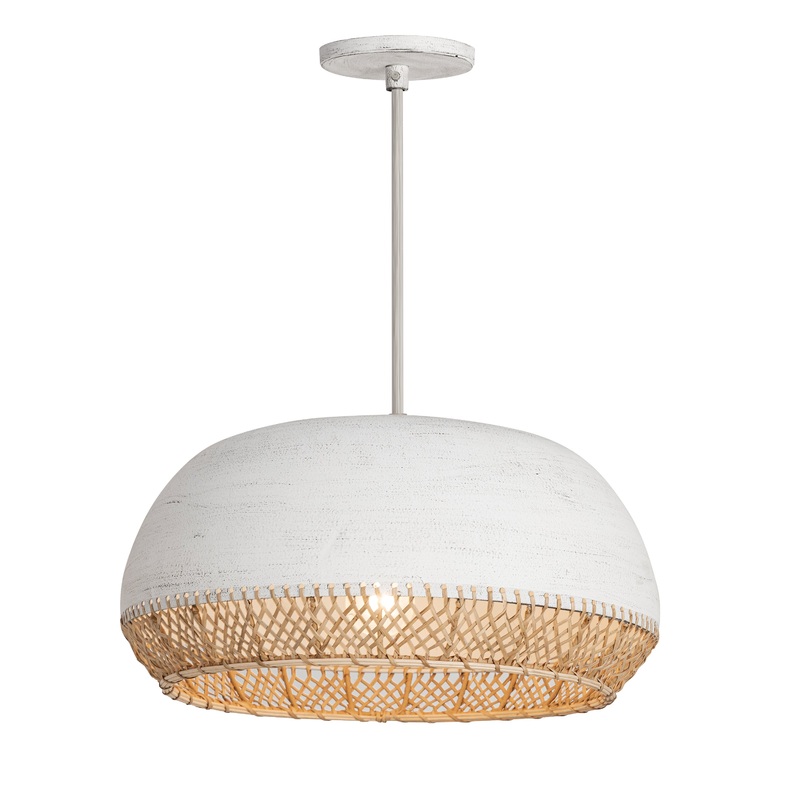 Tamba Large 1-Light Pendant Ivory