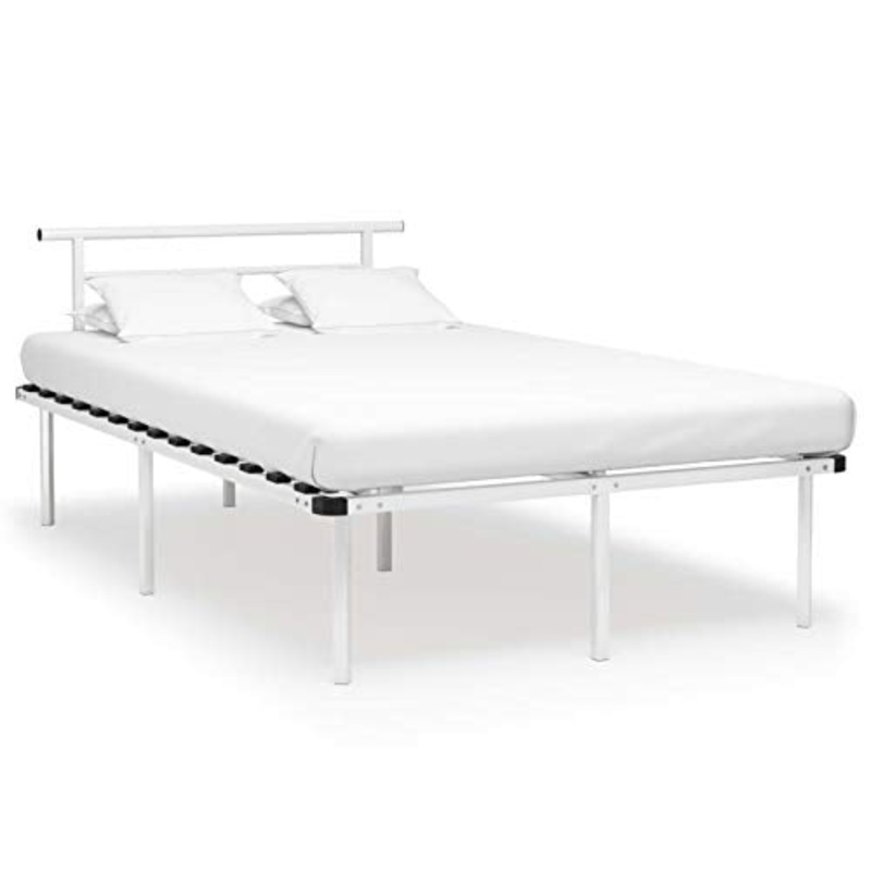 Tidyard Struttura Letto Singolo in Metallo Nero con Doghe 90×200 cm/120×200 cm,Giroletto Singolo in Mettallo,Letto con Doghe,Letto in Metallo,Struttua Letto Una Piazza e Mezza 120×200 cm