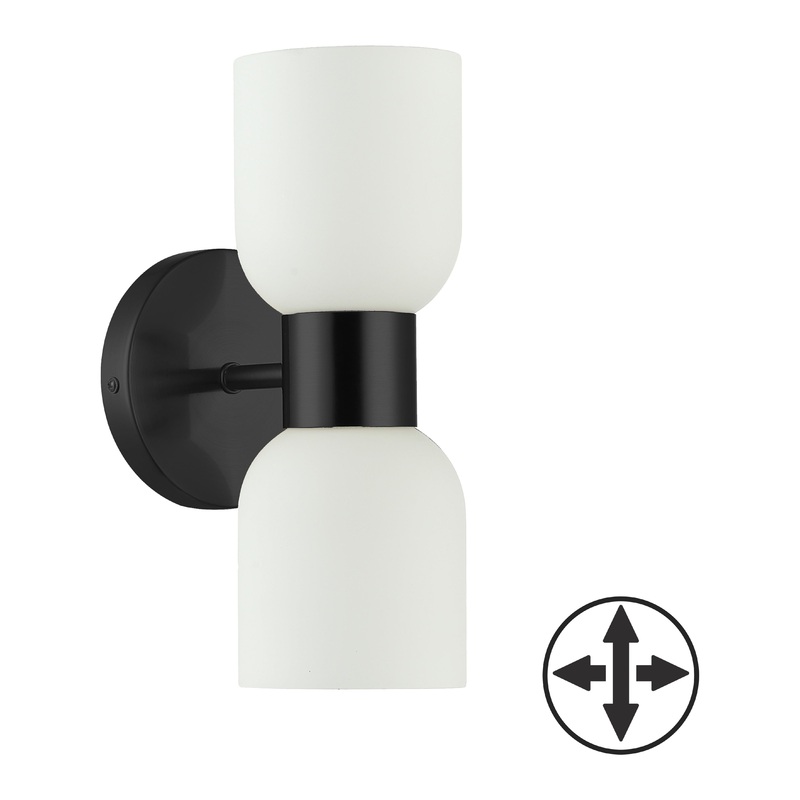 Vonda 2-Light Wall Sconce Matte Black