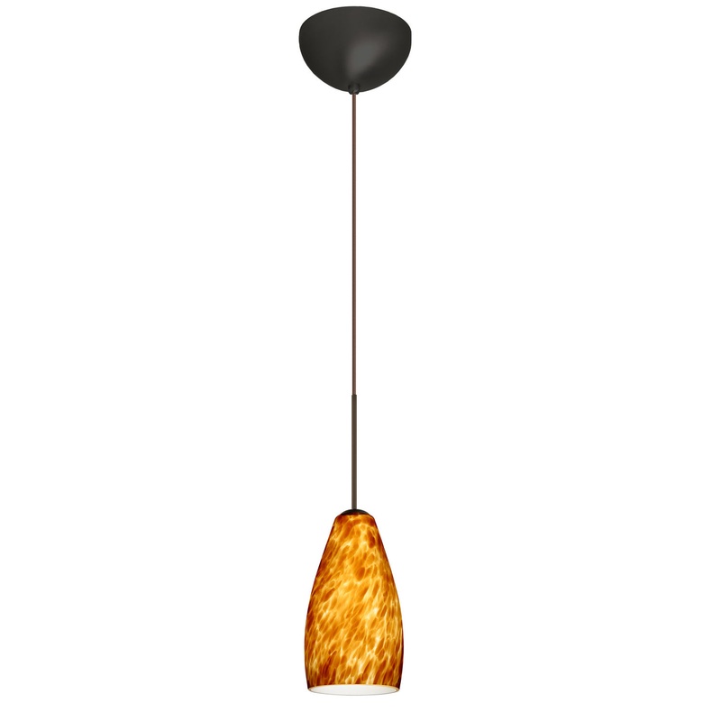 Besa 1XC-719818-LED-BR Karli One Light Pendant Bronze