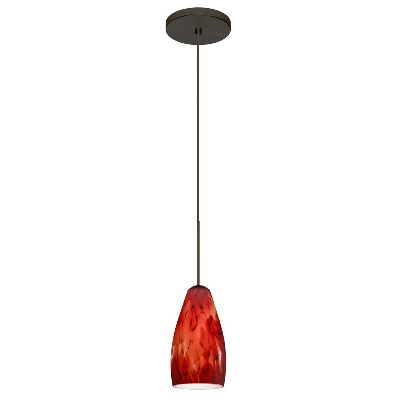 Besa 1XT-719841-BR Karli One Light Pendant Bronze