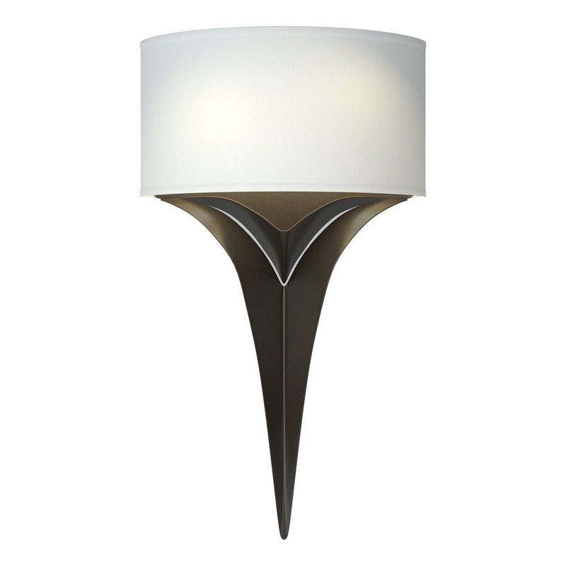 Calla Sconce Oil Rubbed Bronze Natural Anna Shade (SF)