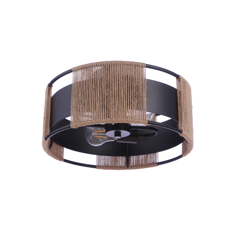 Craftmade 59052-FB Kensey Two Light Semi Flush Mount Flat Black