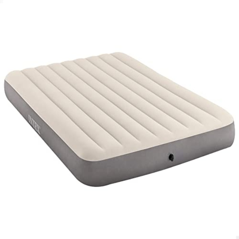 Intex Airbed Materasso Deluxe Singolo Classic Dura Beam Con Tecnologia Fiber Tech, Tinta Unita, Multicolore, 99 X 191 X 25 Cm