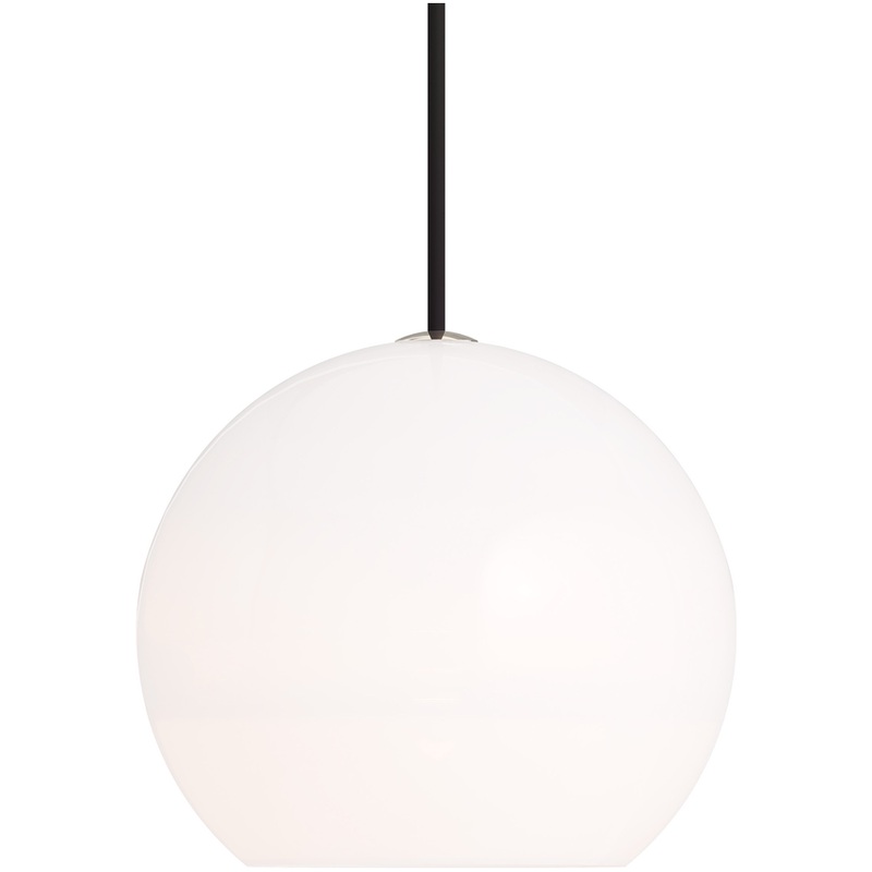 Sedona Large Pendant Satin Nickel White None