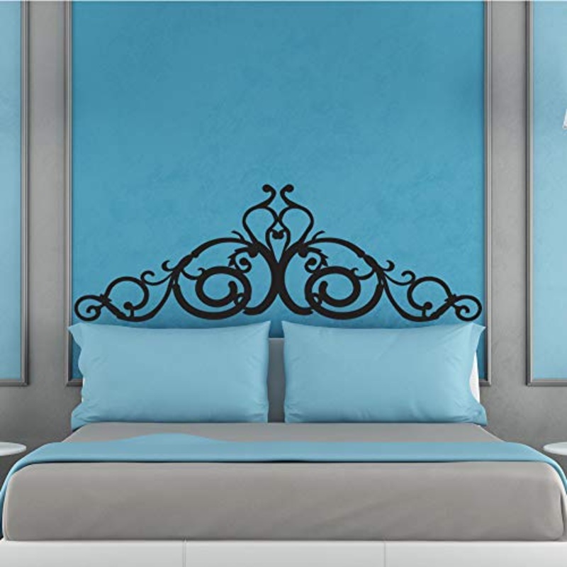 T-MK891 – Adesivi per testiera del letto, 57 x 180 cm, colore: Nero
