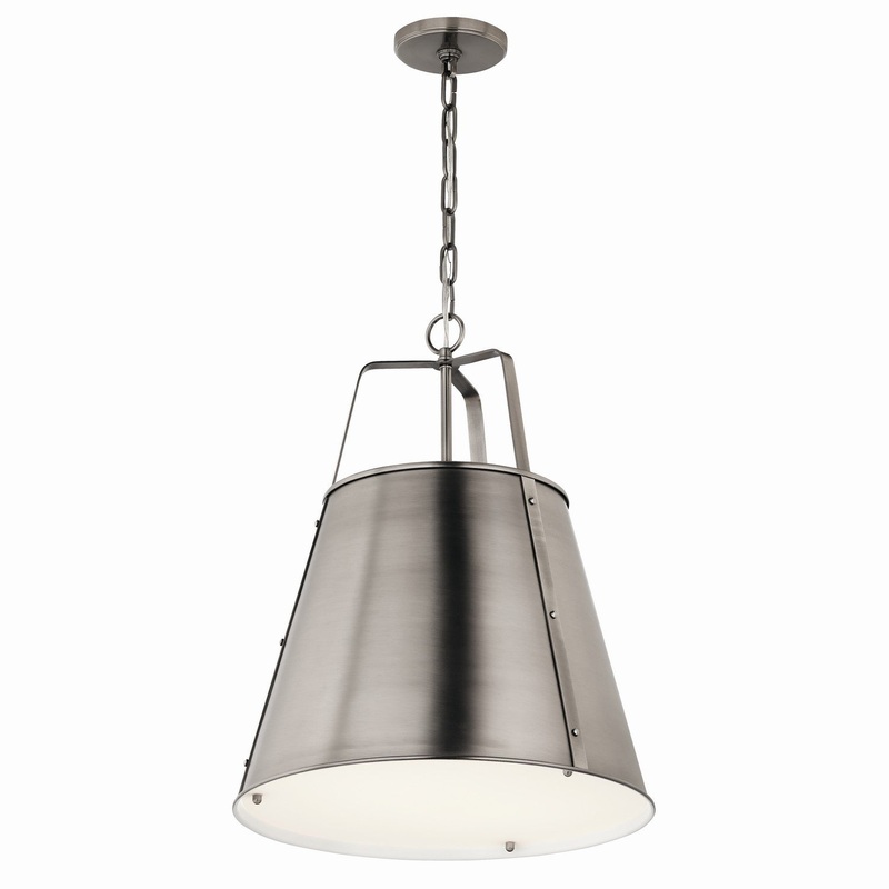 Two Light Pendant from the Etcher Collection in Classic Pewter Finish by Kichler