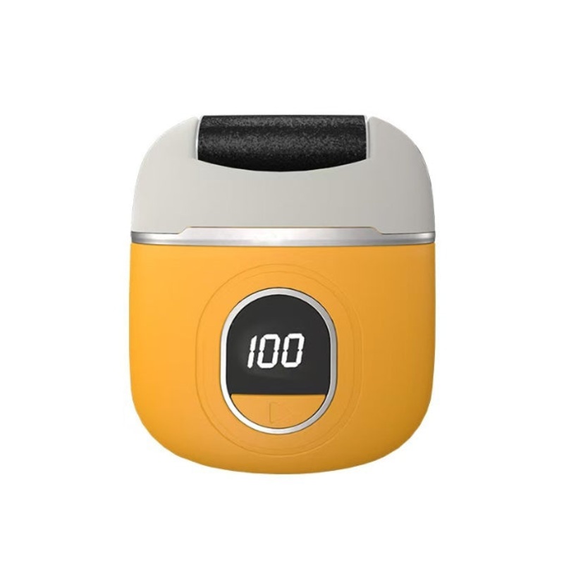 Yellow Smart Digital Electric Foot File – Automatic Dead Skin Remover