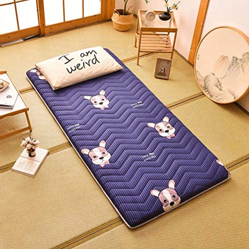 Z&HA Tatami Tappetino, 5 cm di Spessore Tappetino futon MattressTopper Tradizionale Giapponese futon ispessite Queen Size Standard Dimensione Dorm,A,120×190 cm