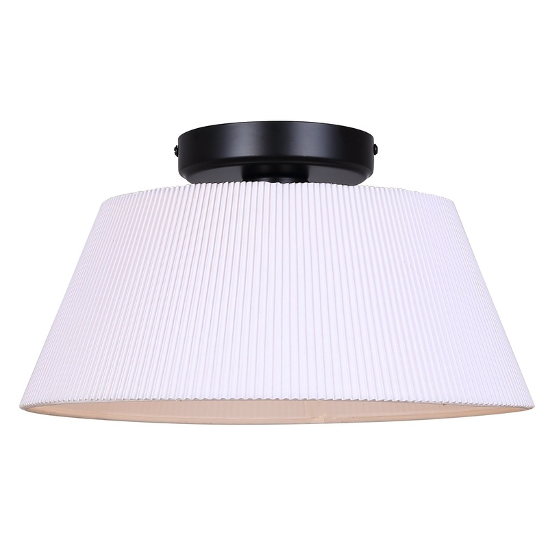 Aspen 1-Light Flush Mount Black